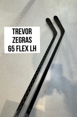 Senior(2x)Left Zegras 65 Flex ProBlackStock™ Unbranded Blackouts Pro Stock Hockey Sticks