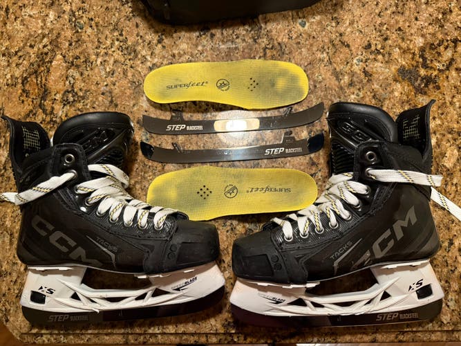 2024 CCM Tacks XF Pro Hockey Skates Regular Width Size 3 (Used)