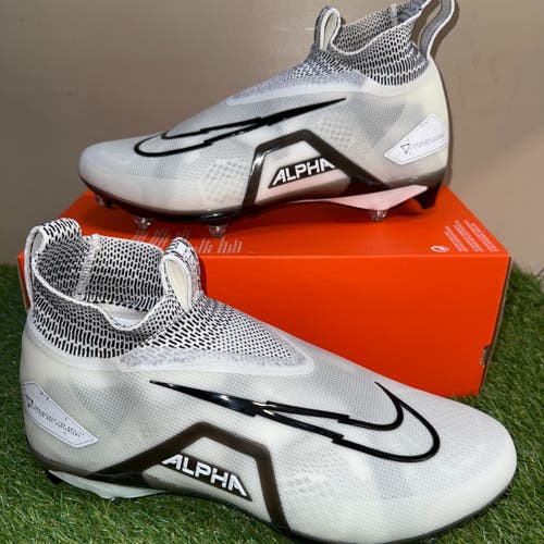 Nike Alpha Menace Elite 3 Detachable PE Football Cleats Mens 14 WIDE DR5661-100