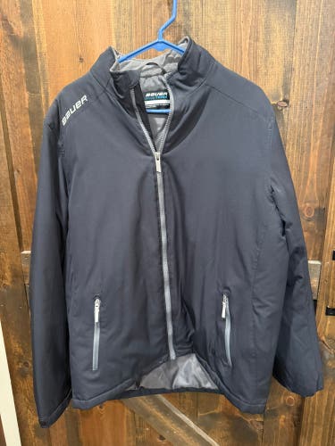 Black Men's Medium Bauer Jacket (Used)