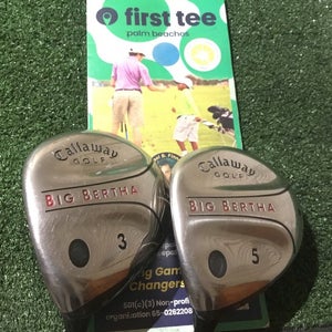 Callaway Left Handed Big Bertha Woods Set (3W & 5W) Regular RCH 75w Graphite LH