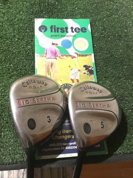 Callaway Left Handed Big Bertha Woods Set (3W & 5W) Regular RCH 75w Graphite LH