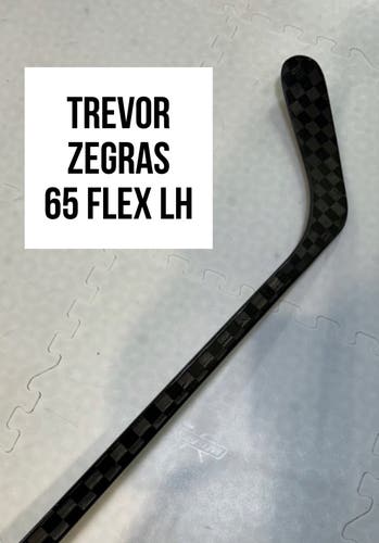 Senior(1x)Left Zegras 65 Flex ProBlackStock™ Toe Pattern Unbranded Pro Stock Hockey Sticks