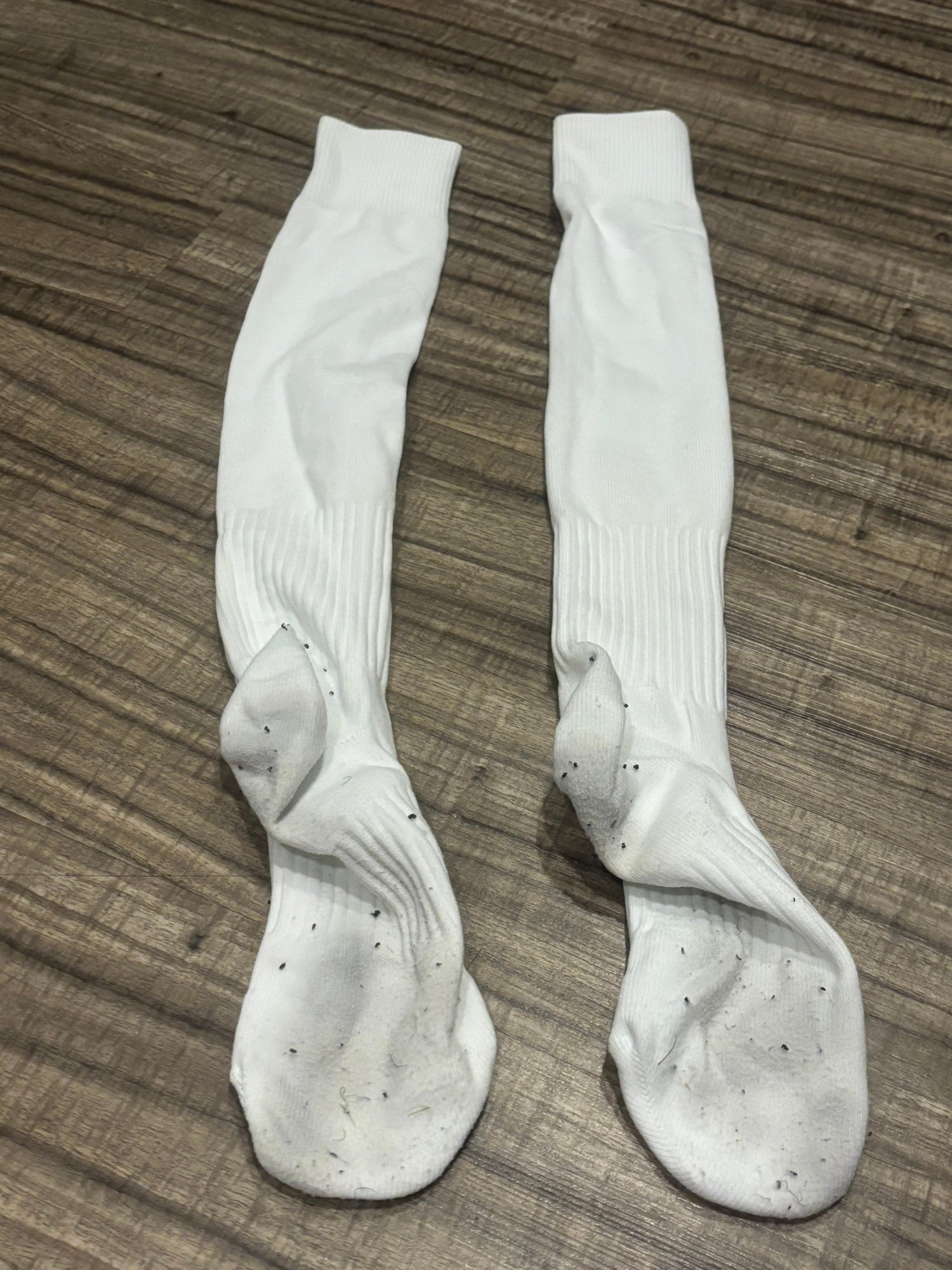 white knee high nike socks