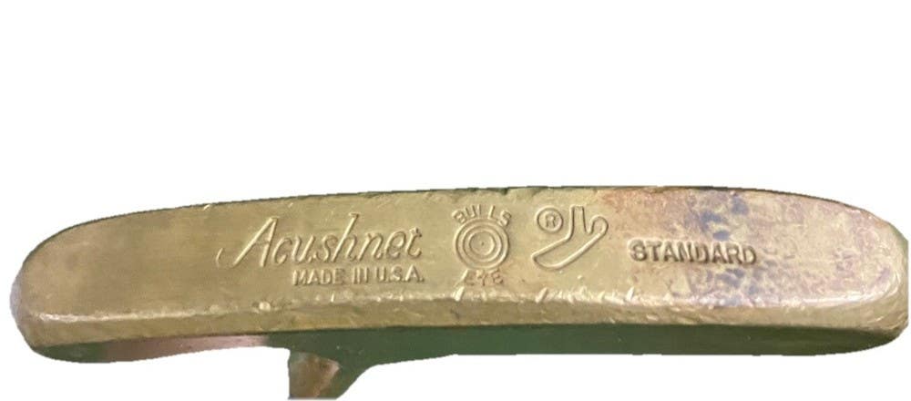 Acushnet Bullseye Standard Putter Fluted Steel 35" LH Or RH New Grip Great Color