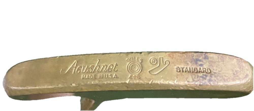 Acushnet Bullseye Standard Putter Fluted Steel 35" LH Or RH New Grip Great Color