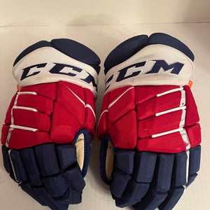 Rochester Americans CCM JetSpeed FT1 Gloves 15Inches, But Fits Like A 14 Pro Stock (Used)