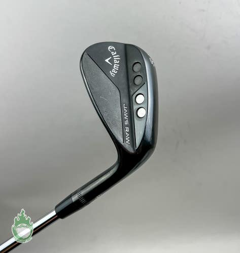 Used RH Callaway Jaws Raw Black S Grind Wedge 50*-10 115g Wedge Steel Golf Club