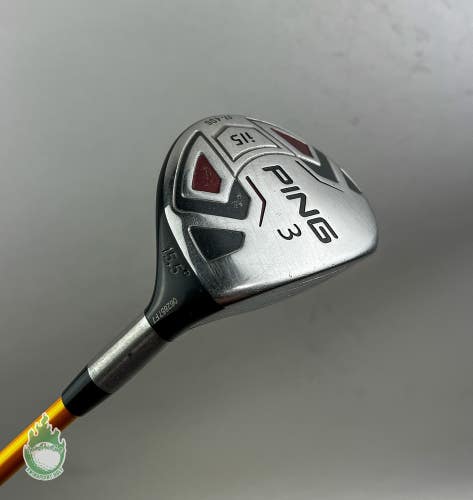 Used RH Ping i15 Fairway 3 Wood 15.5* 79g Tour X-Stiff Flex Graphite Golf Club