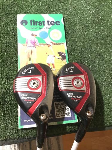 Callaway Big Bertha Alpha 815 Hybrids Set (20* H & 23* H)Regular Graphite Shafts