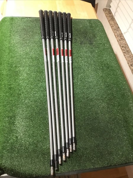 Set Of 7 KBS Tour C-Taper Lite 100 Stiff Steel Irons Shafts (34.25-37.5) READ