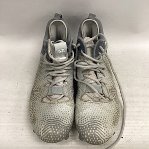 Used New Balance LAX Cleats Mens Grey Senior 9 11851-S000037036