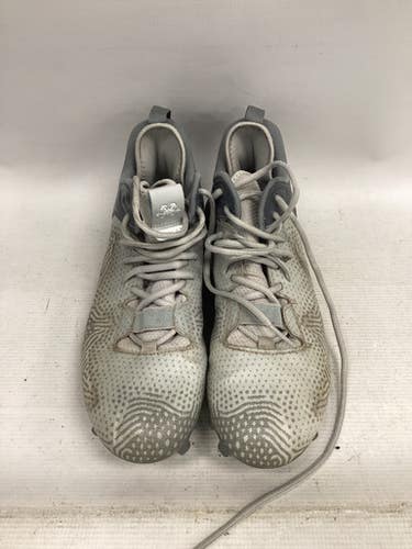 Used New Balance LAX Cleats Mens Grey Senior 9 11851-S000037036