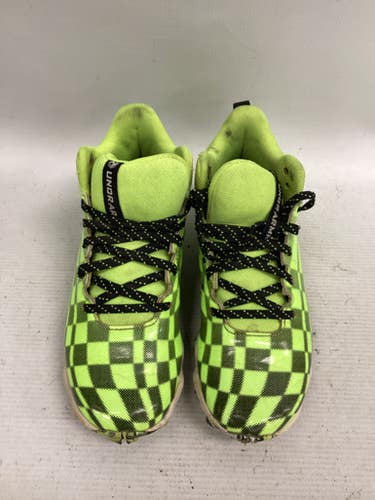 Used Under Armour BASEBALL CLEAT BB/SB Cleats Neon Green Junior 02 11851-S000037114