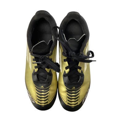 Used Adidas MESSI Soccer Cleats Gold Junior 04 11760-S000081294