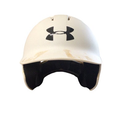 Used Under Armour BASEBALL HELMET Batting Helmet No Mask White SM 11760-S000081288