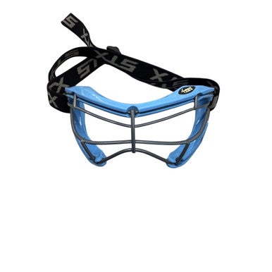 Used STX 4SIGHT +S GOGGLE Lacrosse Facial Protect Carolina Blue Junior 11760-S000081274
