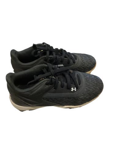 Used Under Armour BLK BB/SB Cleats Black Junior 02.5 11884-S000051792