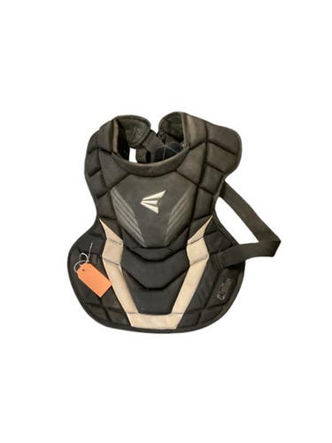 Used Easton BLACK AND GREY CHEST PROTECTOR Catchers Chest Protector Black Intermed 11884-S000051784