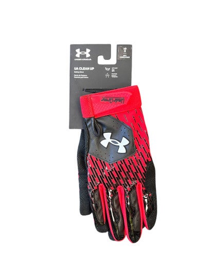 Used Under Armour BB/SB Batting Gloves Red LG 11863-S000023579