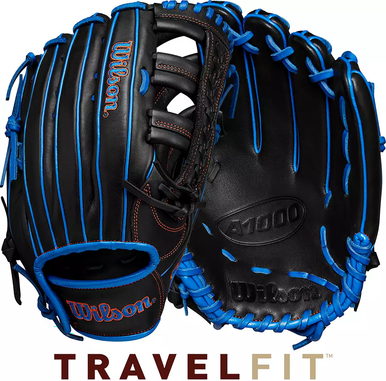 CLEARANCE! Wilson A1000 BB/SB Glove RH Throw Black 12 1/4" 11863-S000023629