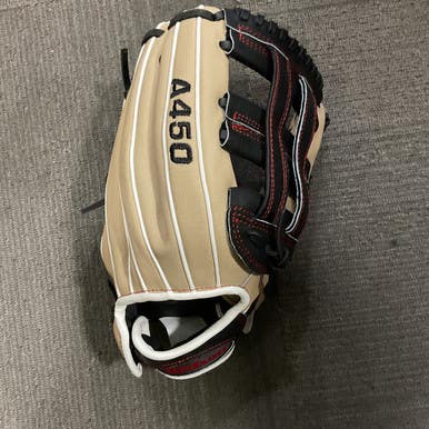 Used Wilson A450 BB/SB Glove RH Throw Brown 12" 11614-S000220659