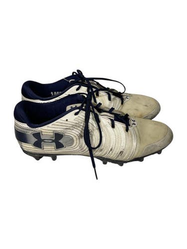 Used Under Armour Adult FB Cleats Royal Blue And White Senior 9 11847-S000029077