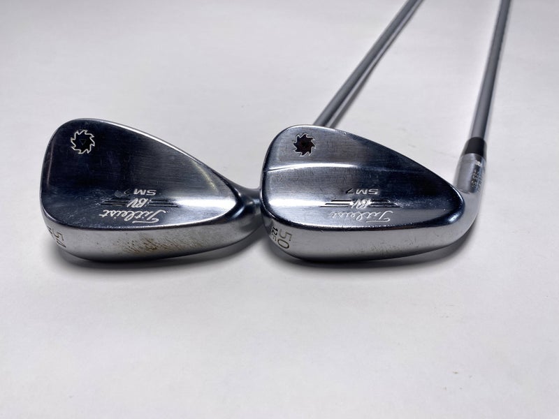 Titleist Vokey SM7 Tour Chrome Wedge Set 50* 12 | 54* 14 NS Pro 950 GH Mens LH