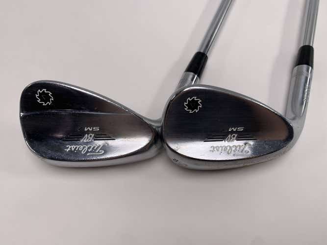 Titleist Vokey SM7 Tour Chrome Wedge Set 52* 12 | 56* 10 Wedge Steel Mens LH