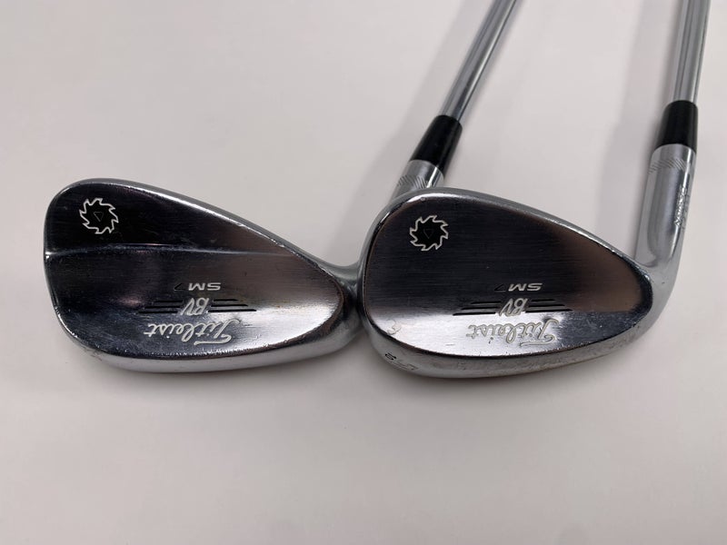 Titleist Vokey SM7 Tour Chrome Wedge Set 52* 12 | 56* 10 Wedge Steel Mens LH