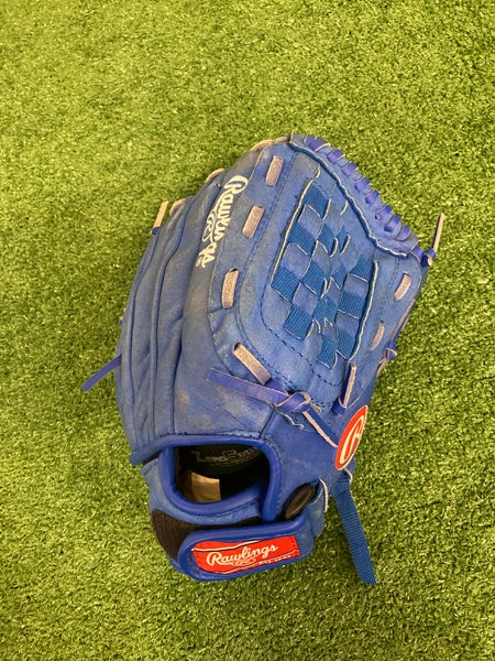 Blue Rawlings Highlight Series RH Baseball Glove 11.5" (Used)