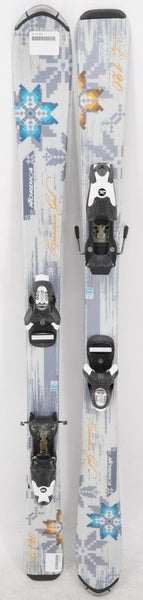 Nordica Cinnamon Girl Kids Skis with Bindings - 120 cm Used