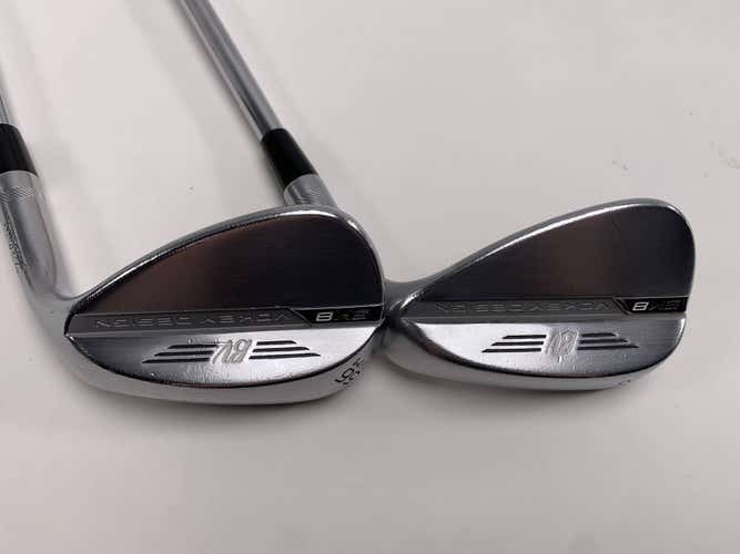 Titleist Vokey SM8 Tour Chrome Wedge Set 52* 12 | 56* 8 Wedge Steel Mens RH