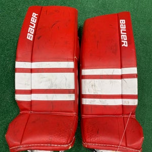 Red Small Junior Bauer GSX Goalie Leg Pads (Used)