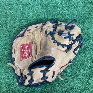 Brown Rawlings LiTe Toe RH Catcher's Baseball Glove 32" (Used)