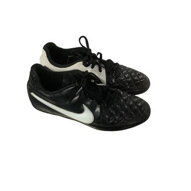 Used Nike JR. TIEMPO RIO II FG-R Soccer Cleats Black Junior 04.5 11479-S000402695