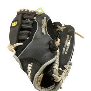 Used Wilson A200 BB/SB Glove RH Throw Black 10 1/2" 11479-S000402678
