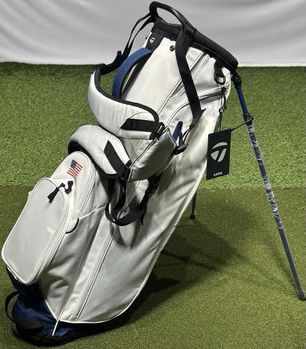 TaylorMade FlexTech Stand Carry 4-Way USA Golf Bag w/ Rain Hood *No Logo* NEW