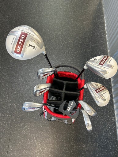 Used Powerbilt EX750 Mens Package Set RH Red 10 Piece 11868-S000065175