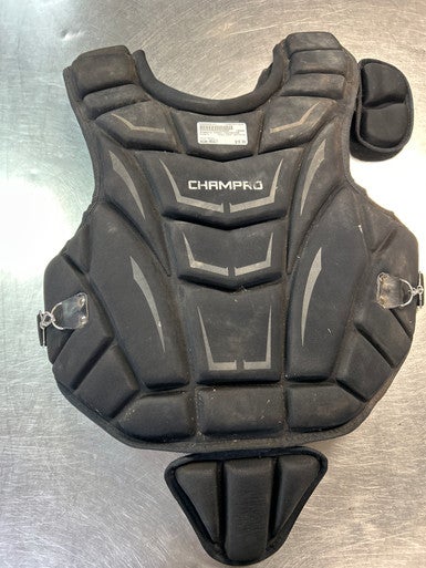 Used Champro CHEST PROTECTOR Catchers Chest Protector Black Adult 11868-S000065161