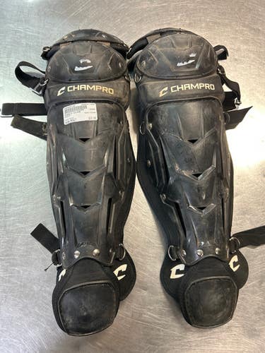 Used Champro CG106B Catchers Leg Guards Black Adult 11868-S000065160