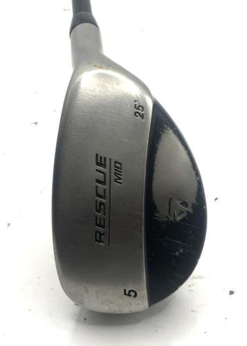 Taylormade Rescue Mid 5 Hybrid 25* Ultralight Graphite 65g Stiff Shaft *Good*
