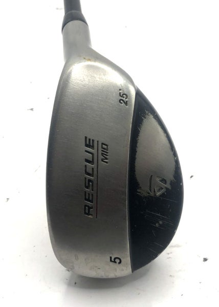 Taylormade Rescue Mid 5 Hybrid 25* Ultralight Graphite 65g Stiff Shaft *Good*