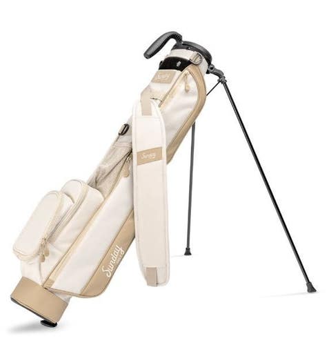 Sunday Golf "The Loma" Lightweight Carry Stand Bag Color: Toasted Almond MINT!