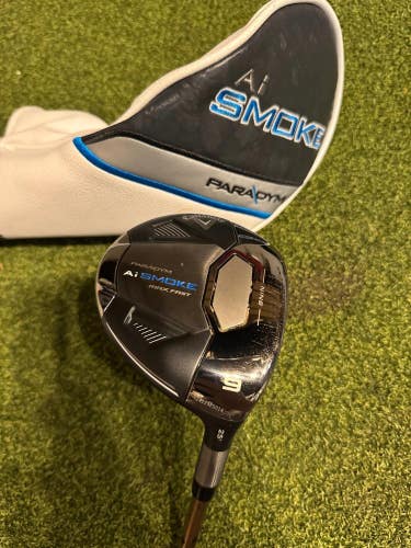Callaway Paradym AI Smoke Max Fast 9 25* Fairway Wood, ATTAS Senior Flex, RH