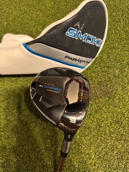 Callaway Paradym AI Smoke Max Fast 9 25* Fairway Wood, ATTAS Senior Flex, RH