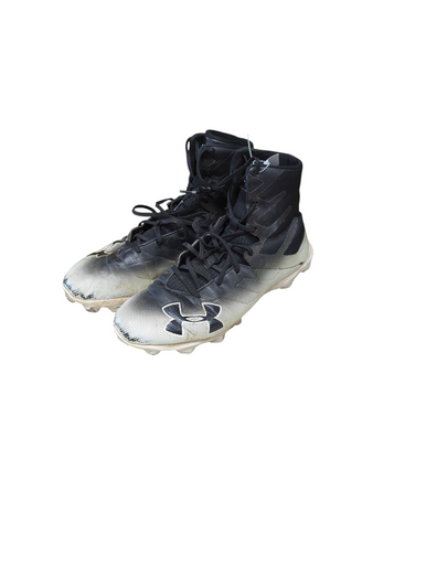 Used Under Armour Adult FB Cleats Clear And Black Senior 10 11833-S000165664