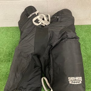 Black Senior XL Sherwood Hockey Pants (Used)