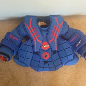 Used Vaughn V10 Goalie Chest Protector XL Body Large Arms