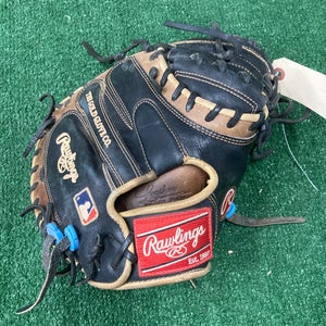 Brown Rawlings Heart of the Hide RH Catcher's Baseball Glove 33" (Used)